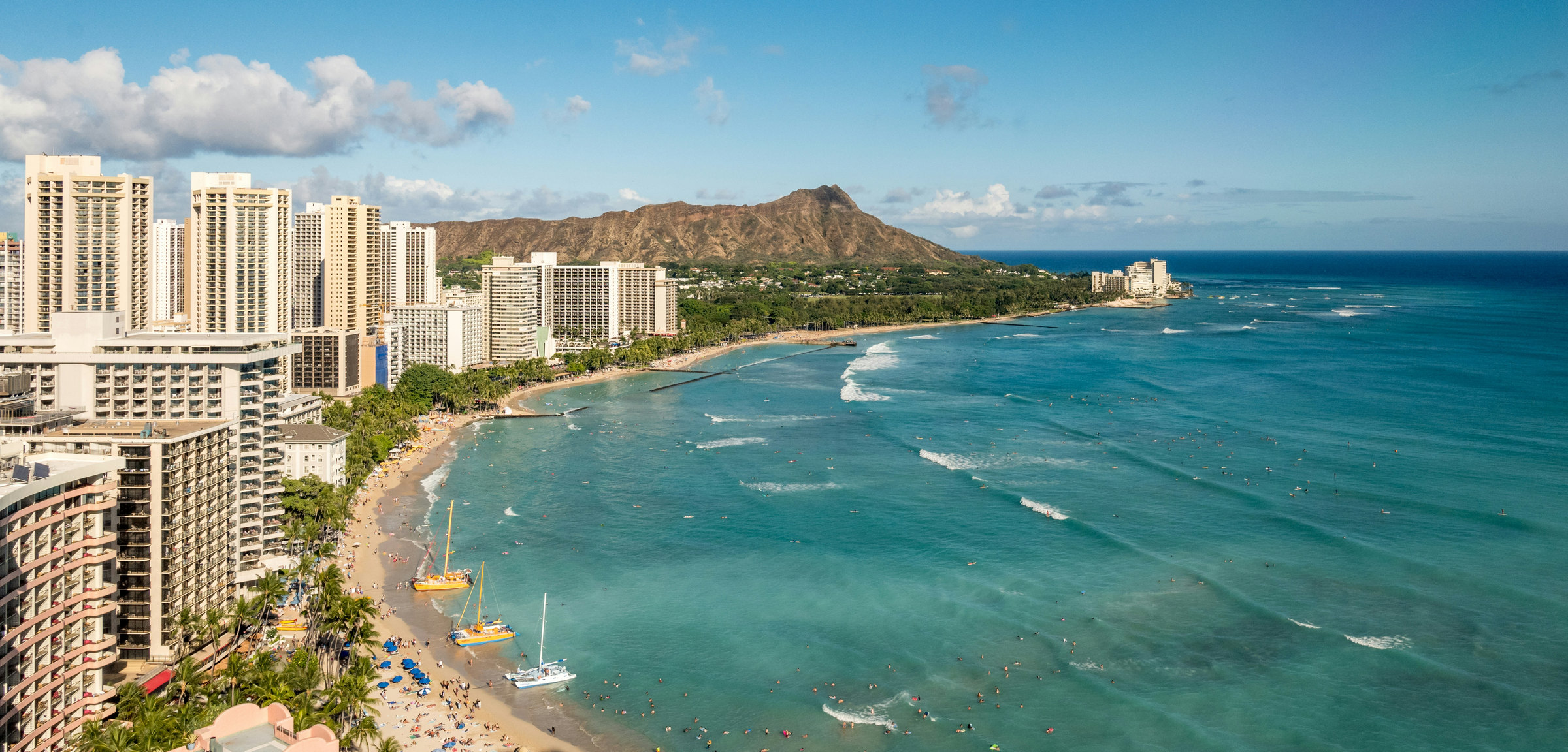 Waikīkī shoreline and Diamond Head area context